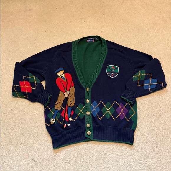 hathaway Other - Stylish Golf-Themed Cardigan Sweater